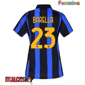 Inter Milan Nicolo Barella #23 Prima Maglia Femmina 2026-27 Manica Corta